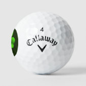Green Shamrock op Dark Green CSS gbcnt Golfballen (Logo)