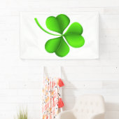 Green Shamrock op wit (v) BNRT Spandoek (Insitu)