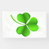 Green Shamrock op wit (v) BNRT Spandoek (Horizontaal)