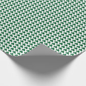 Green Shamrock Pattern Cadeaupapier (Hoek)