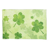 Green Shamrock Pattern Kussensloop (Voorkant)