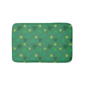 Green Shamrock Pattern St Patricks Day Badmat (Voorkant)