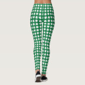 Green Shamrock Pattern St. Patrick's Day Leggings (Achterkant)