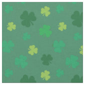 Green Shamrock Pattern St Patricks Day Stof (Close Up)