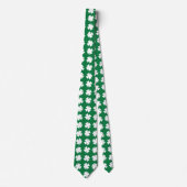 Green Shamrock Pattern St. Patrick's Day Stropdas (Voorkant)