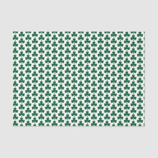 Green Shamrock Pattern Tissuepapier (Voorkant)