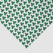 Green Shamrock Pattern Tissuepapier (Detail)