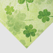 Green Shamrock Pattern Tissuepapier (Detail)