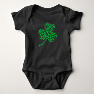 Green Shamrock Romper