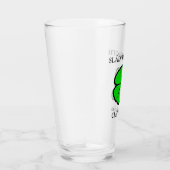 Green Shamrock Saint Patrick's Day Floral Art Glas (Rechts)