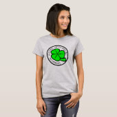 Green Shamrock Saint Patrick's Day Floral Art T-shirt (Voorkant volledig)