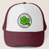 Green Shamrock Saint Patrick's Day Floral Art Trucker Pet (Voorkant)