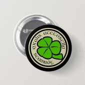 Green Shamrock Saint Patrick's Day Floral Graphic Ronde Button 5,7 Cm (Voorkant /achterkant)