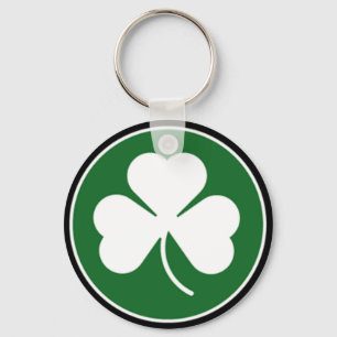 Green Shamrock Sleutelhanger