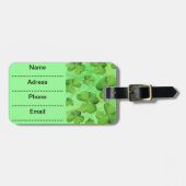 Green Shamrock St Patrick's Day Bagagelabel (Voorkant horizontaal)