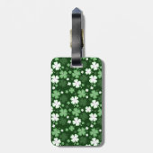 Green Shamrock, St. Patrick's Day Bagagelabel (Achterkant verticaal)