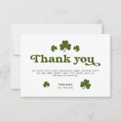 Green Shamrock St.Patrick's Day Bedankt (Voorkant)