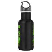 Green Shamrock St Patrick's Day Bottle Waterfles (Achterkant)