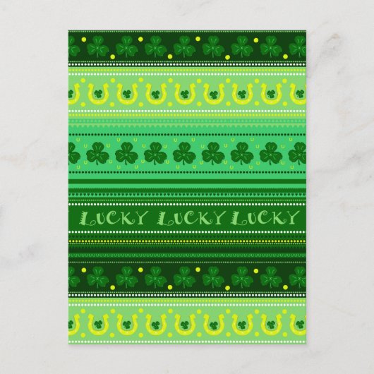 Green Shamrock | St. Patricks Day Briefkaart (Voorkant)