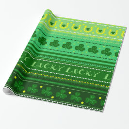 Green Shamrock | St. Patricks Day Cadeaupapier
