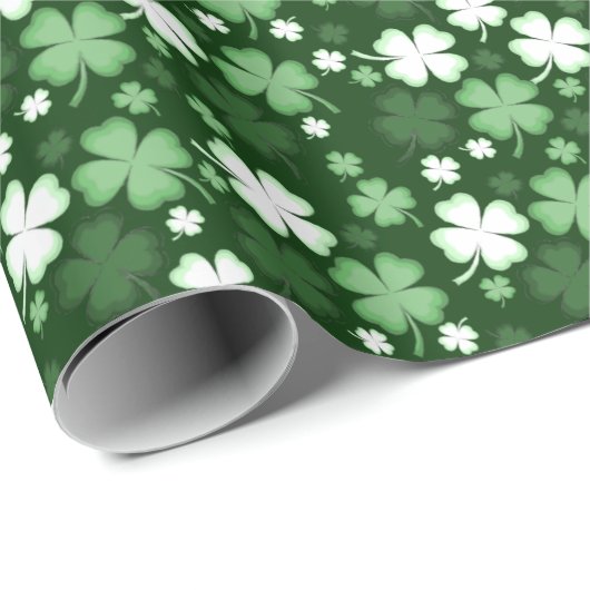 Green Shamrock, St. Patrick's Day Cadeaupapier (Rol Hoek)