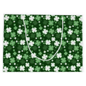 Green Shamrock, St. Patrick's Day Groot Cadeauzakje (Achterkant)