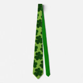 Green Shamrock St Patrick's Day Holiday Stropdas (Voorkant)