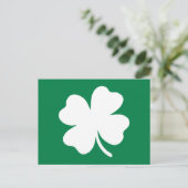 Green Shamrock St Patricks Day Ireland Briefkaart (Staand voorkant)