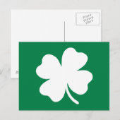 Green Shamrock St Patricks Day Ireland Briefkaart (Voorkant / Achterkant)