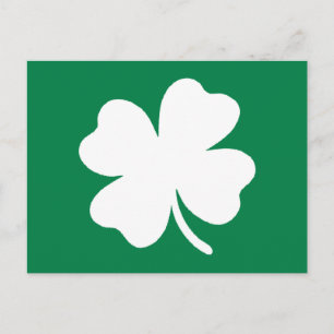 Green Shamrock St Patricks Day Ireland Briefkaart