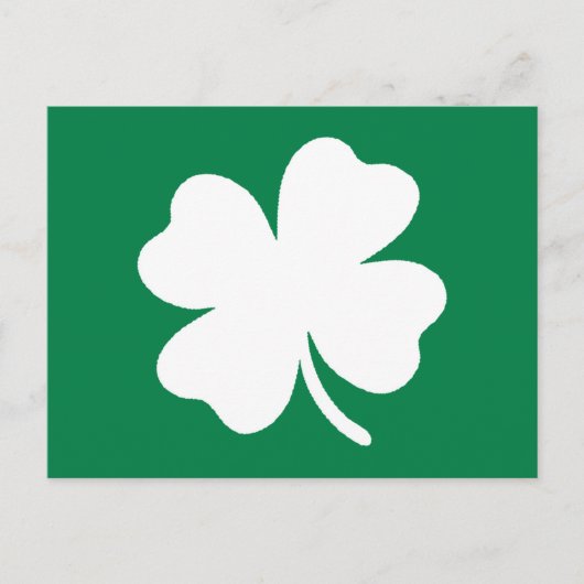 Green Shamrock St Patricks Day Ireland Briefkaart (Voorkant)