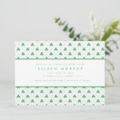 Green Shamrock St. Patrick's Day Irish Baby shower Kaart (Staand voorkant)