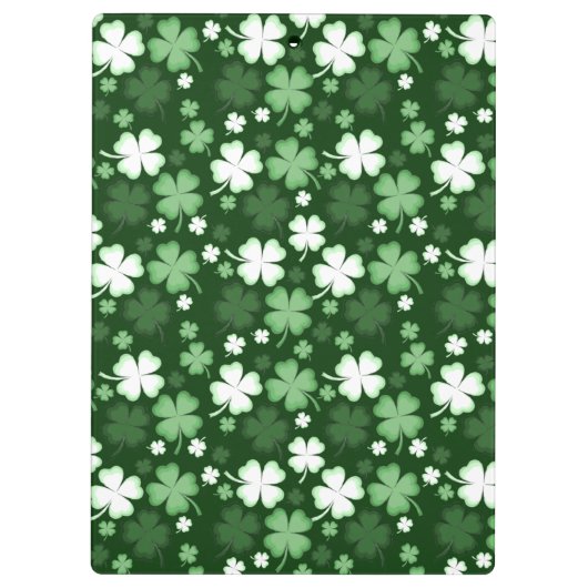 Green Shamrock, St. Patrick's Day Klembord (Achterkant)