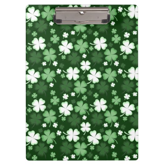 Green Shamrock, St. Patrick's Day Klembord (Voorkant)