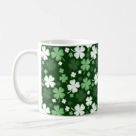 Green Shamrock, St. Patrick's Day Koffiemok (Links)