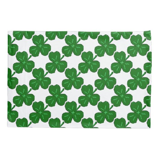 Green Shamrock | St. Patricks Day Kussensloop (Achterkant)