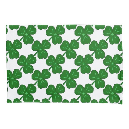 Green Shamrock | St. Patricks Day Kussensloop (Voorkant)