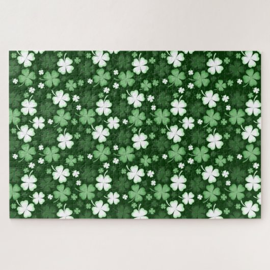 Green Shamrock, St. Patrick's Day Legpuzzel (Horizontaal)