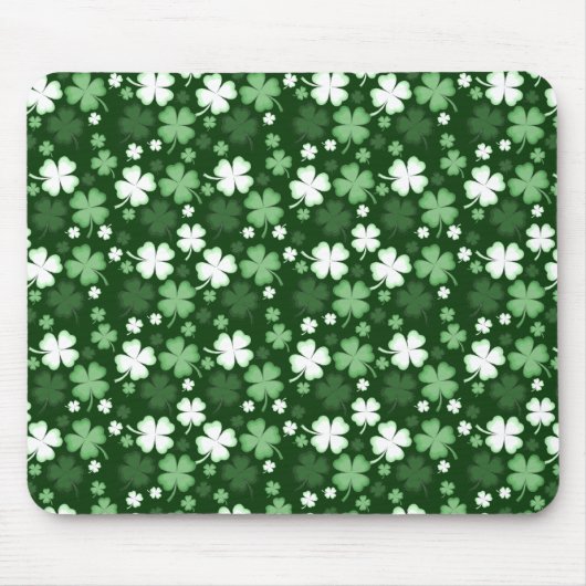 Green Shamrock, St. Patrick's Day Muismat (Voorkant)