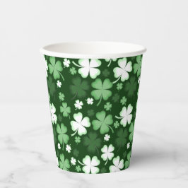 Green Shamrock, St, Patrick's Day Papieren Bekers