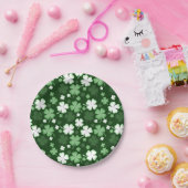 Green Shamrock, St. Patrick's Day Papieren Bordje (Feest)