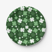 Green Shamrock, St. Patrick's Day Papieren Bordje (Voorkant)