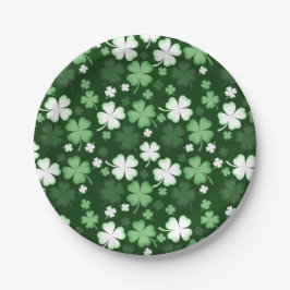 Green Shamrock, St. Patrick's Day Papieren Bordje
