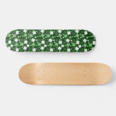 Green Shamrock, St. Patrick's Day Persoonlijk Skateboard (Horizontaal)