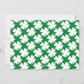 Green Shamrock St patricks day Photo Holiday Card Feestdagenkaart (Achterkant)