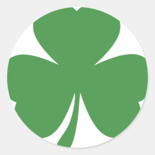 Green Shamrock St. Patrick's Day Ronde Sticker