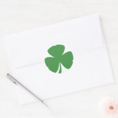 Green Shamrock St. Patrick's Day Ronde Sticker (Envelop)