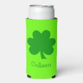 Green Shamrock St Patrick's Day Seltzer Blikjeskoeler (Seltzer Voorkant)