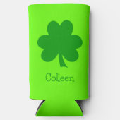 Green Shamrock St Patrick's Day Seltzer Blikjeskoeler (Voorkant)