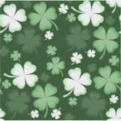 Green Shamrock, St. Patrick's Day Sticker (Voorkant)